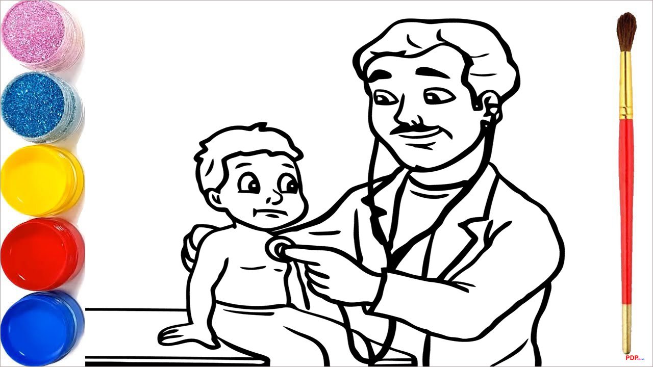 tranh to mau bac si dep nhat