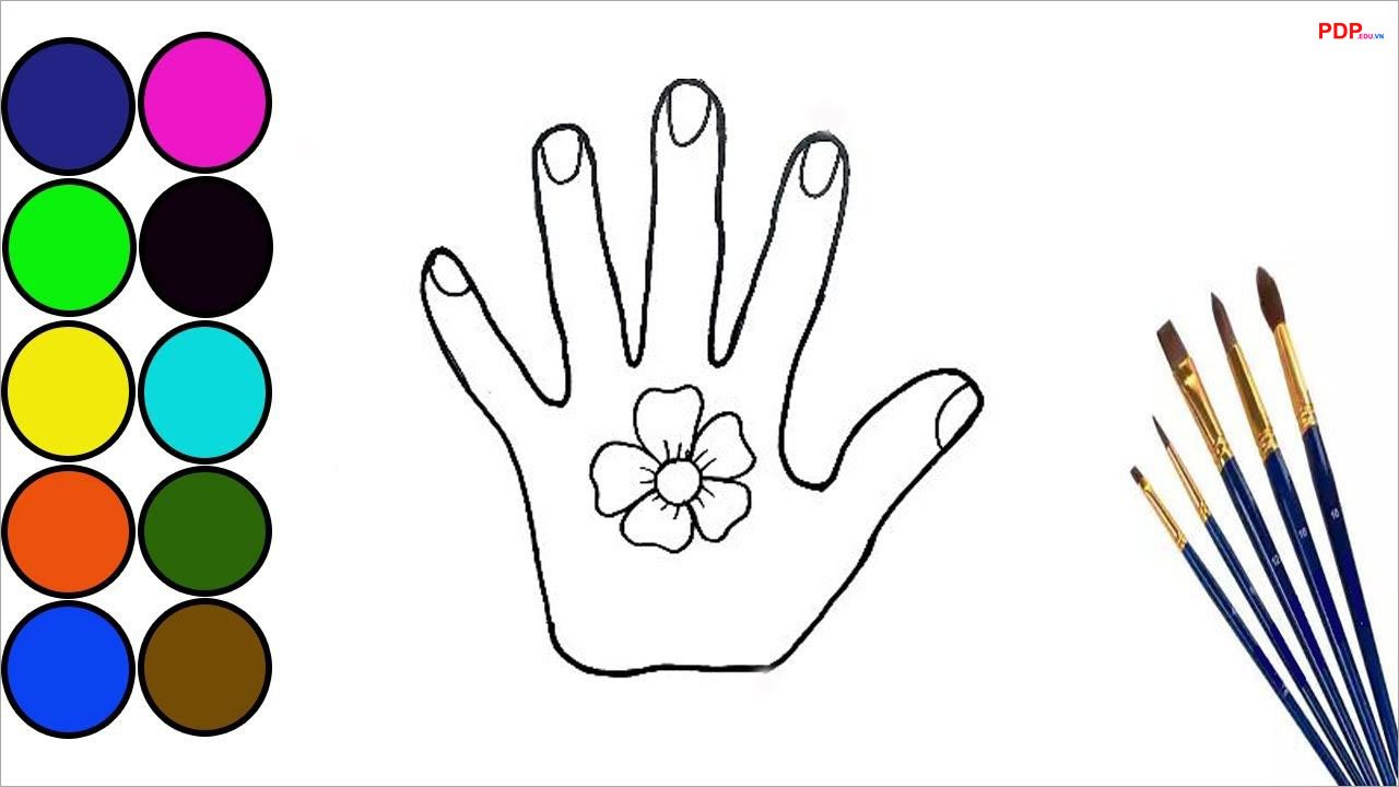 tranh to mau ban tay dep nhat