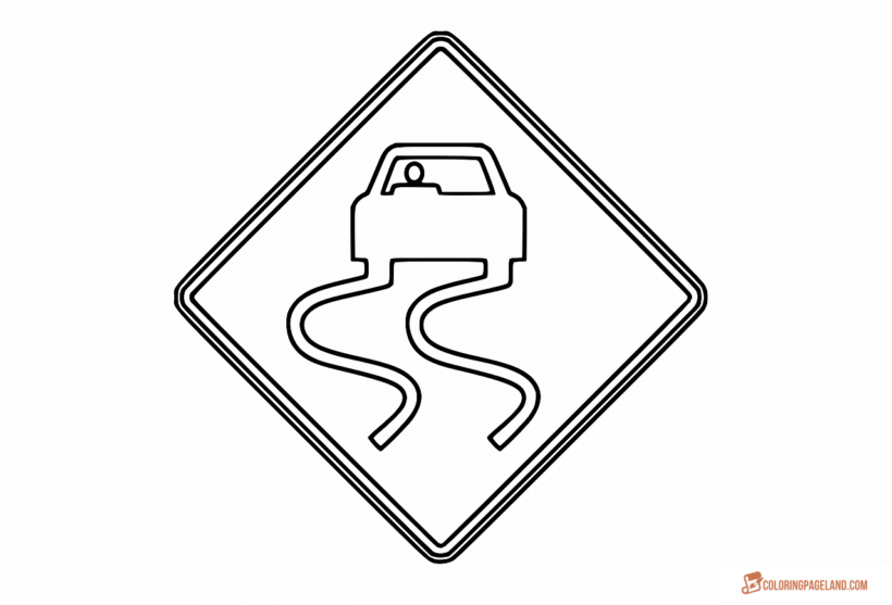 Tranh tô màu biển báo giao thông cho bé tập tô (14)