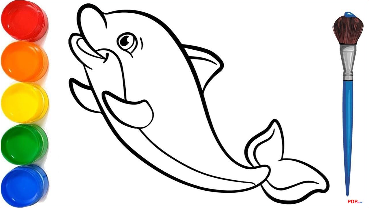 tranh to mau ca heo dep nhat