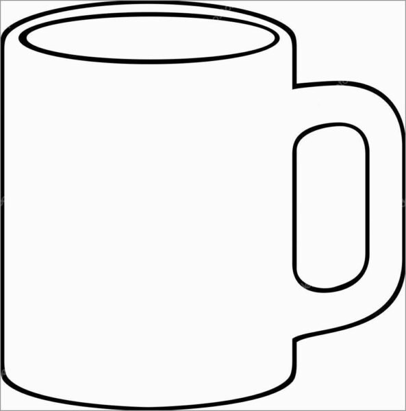 free printable coffee mug template Best of Coffee Coloring Pages Printable Sketch Coloring Page