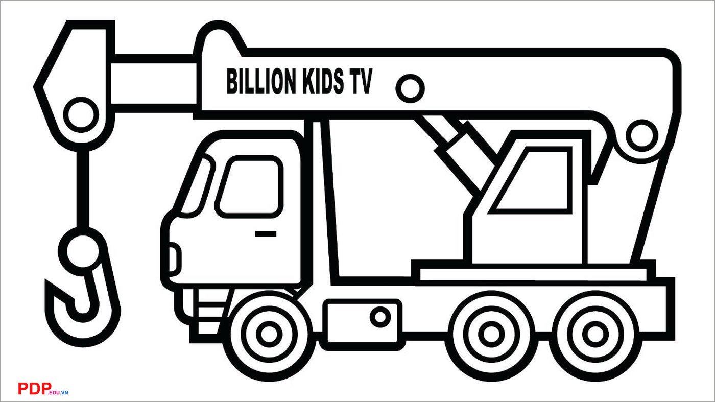 Tranh tô màu cần cẩu cho bé tập tô chất lượng nhất tranh to mau can cau cho be