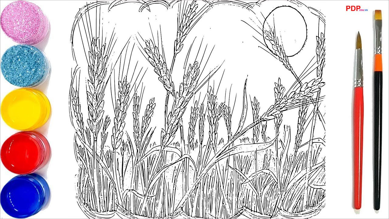 tranh to mau canh dong lua dep nhat