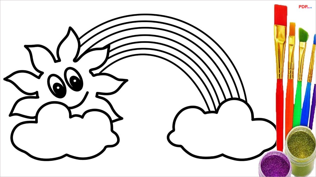 tranh to mau cau vong dep nhat