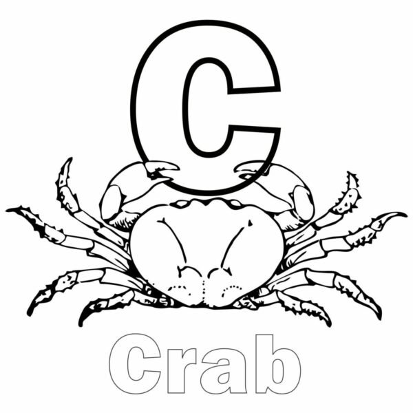 Tổng hợp các bức tranh tô màu con cua ngộ nghĩnh nh