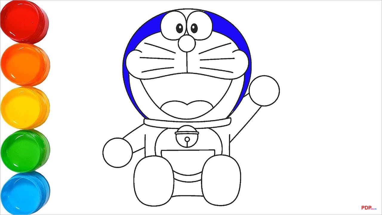 tranh to mau doremon dep nhat