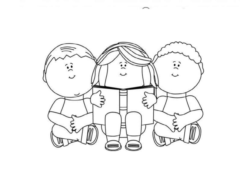 Tranh tô màu gia đình đẹp nhất dành tặng bé yêu (29)