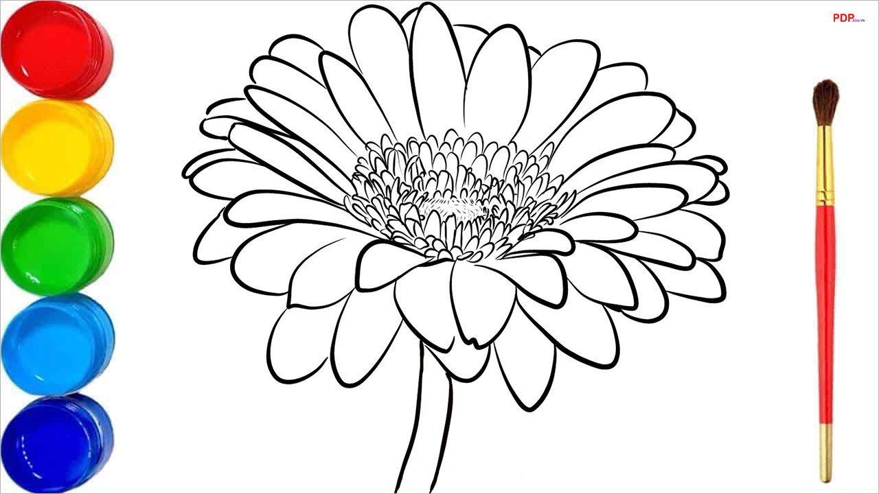 tranh to mau hoa cuc dep nhat