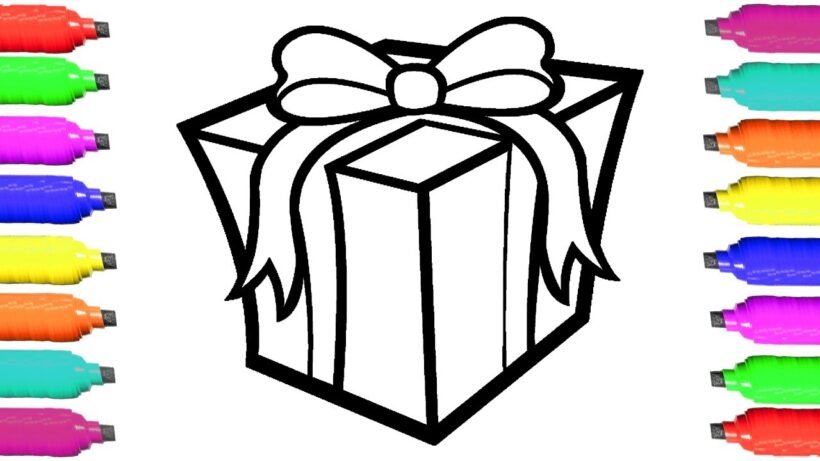 Tranh tô màu hộp quà cho bé tập tô (4)