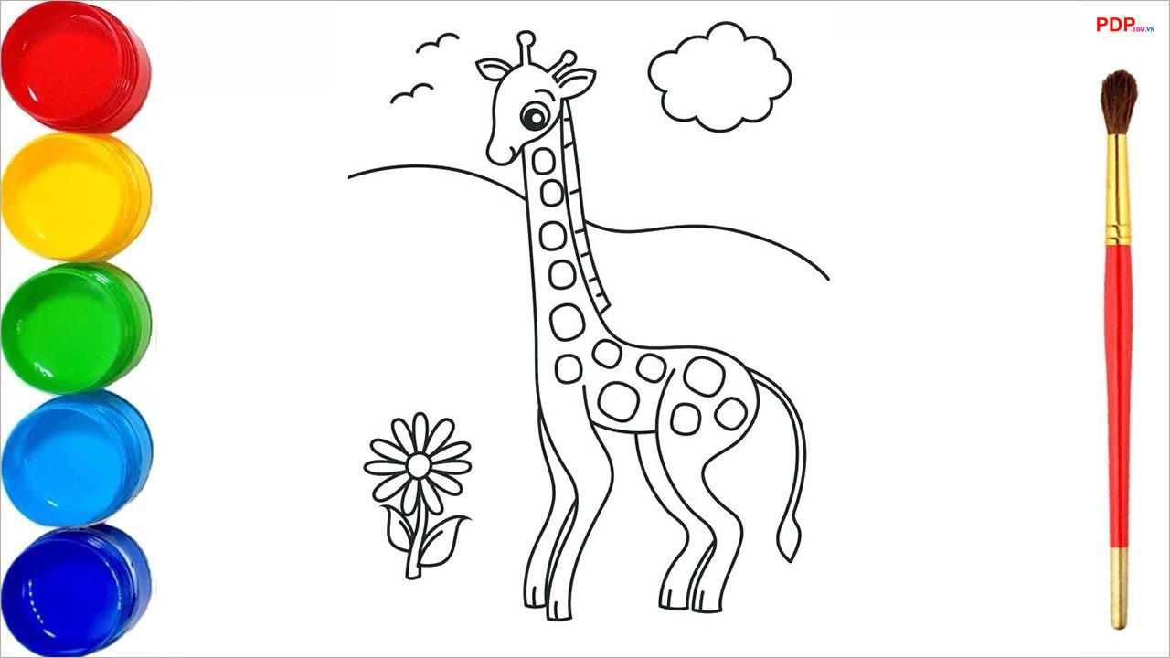 tranh to mau huou cao co dep nhat