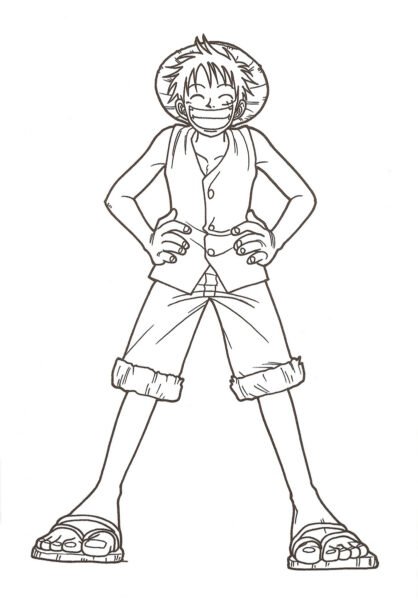 Tổng hợp các bức tranh tô màu One Peace đẹp nhất d