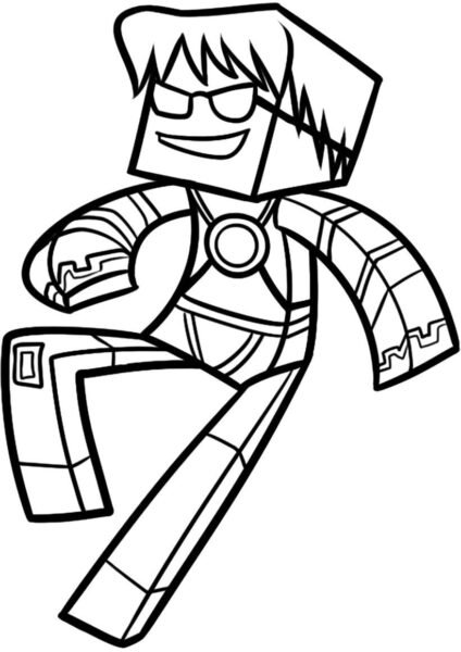 Tranh tô màu minecraft đẹp nhất cho bé tập tô (35)