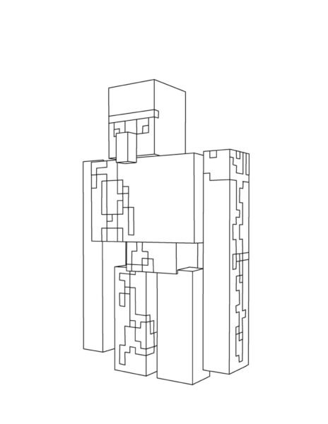 Tổng hợp các bức tranh tô màu Minecraft đẹp nhất d