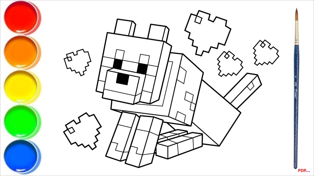 tranh to mau minecraft dep nhat