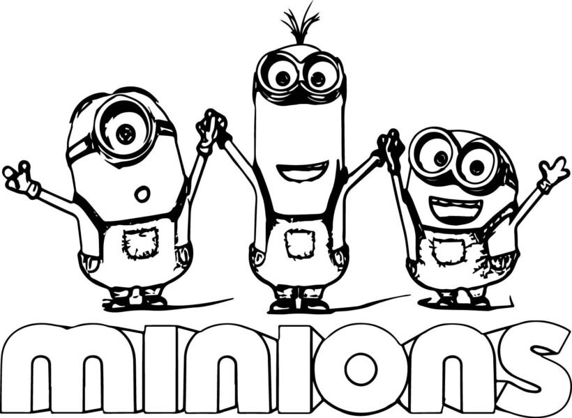 Minion Coloring Pages Printable Free Malvorlagen 28288 | Kevinduffy Ã¼ber Minion Malvorlage