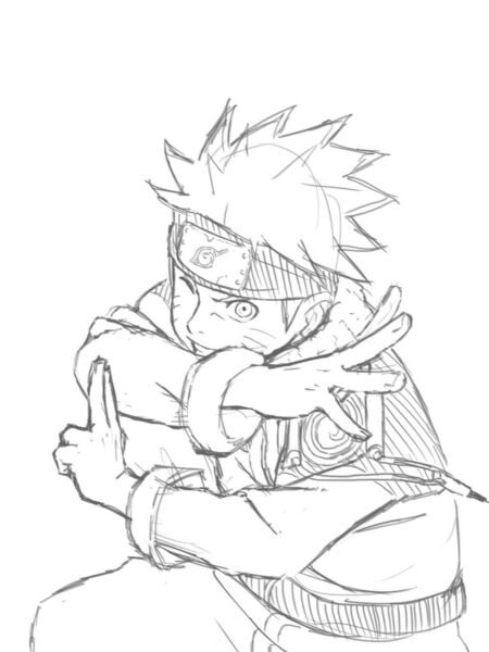 Tranh tô màu Naruto đẹp nhất cho bé tập tô (38)