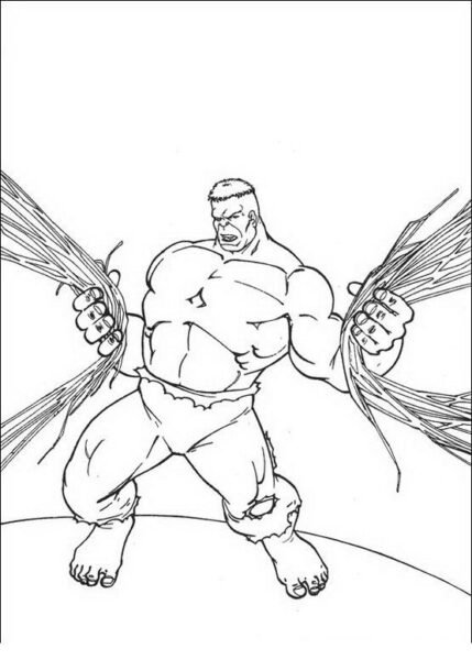 Tranh tô màu người khổng lồ xanh cho bé tập tô (28)