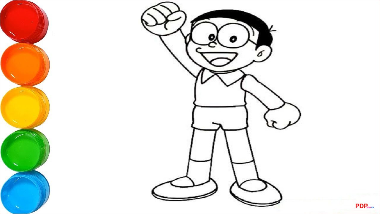 tranh to mau nobita dep nhat