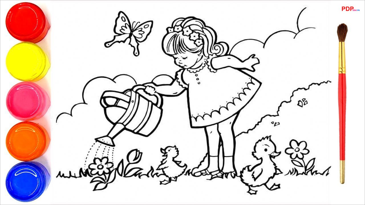 tranh to mau phong canh mua xuan dep nhat