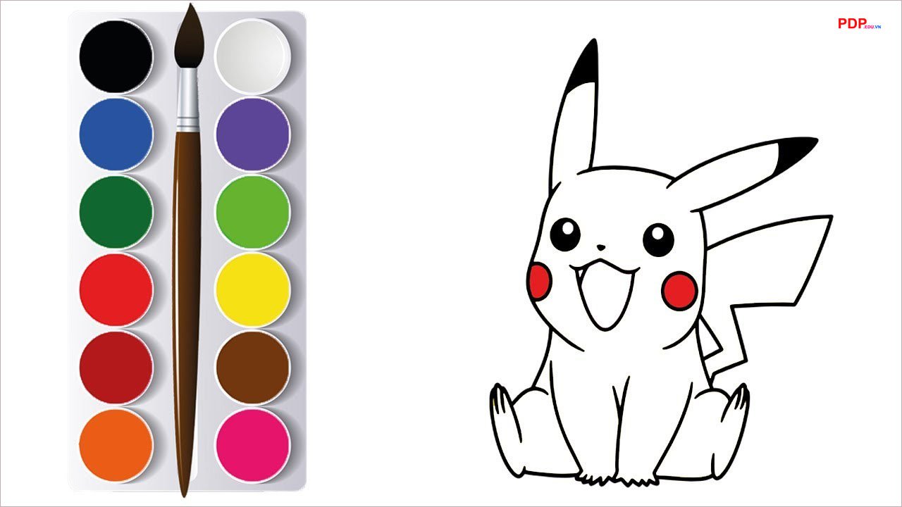 tranh to mau pikachu dep nhat