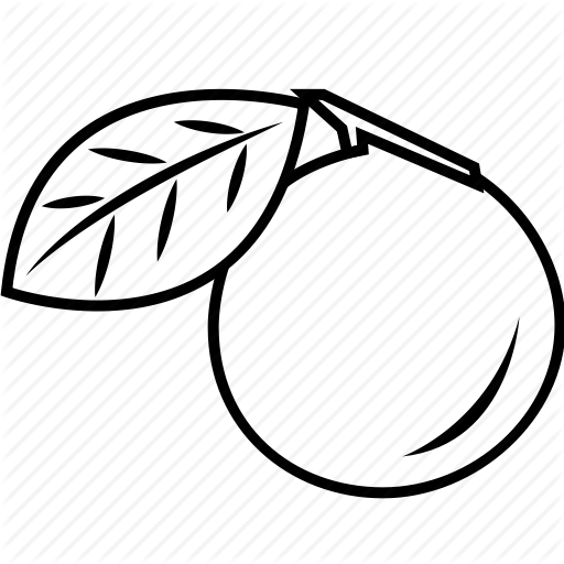 Tranh tô màu quả bưởi đơn giản cho bé tập tô (14)