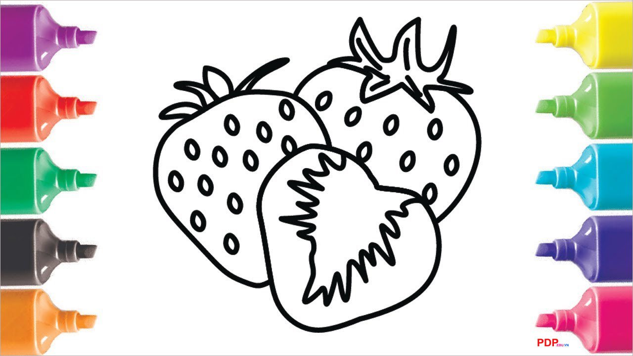 tranh to mau qua dau tay dep nhat