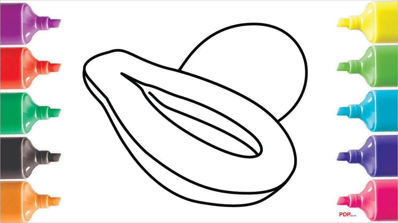 tranh to mau qua du du dep nhat