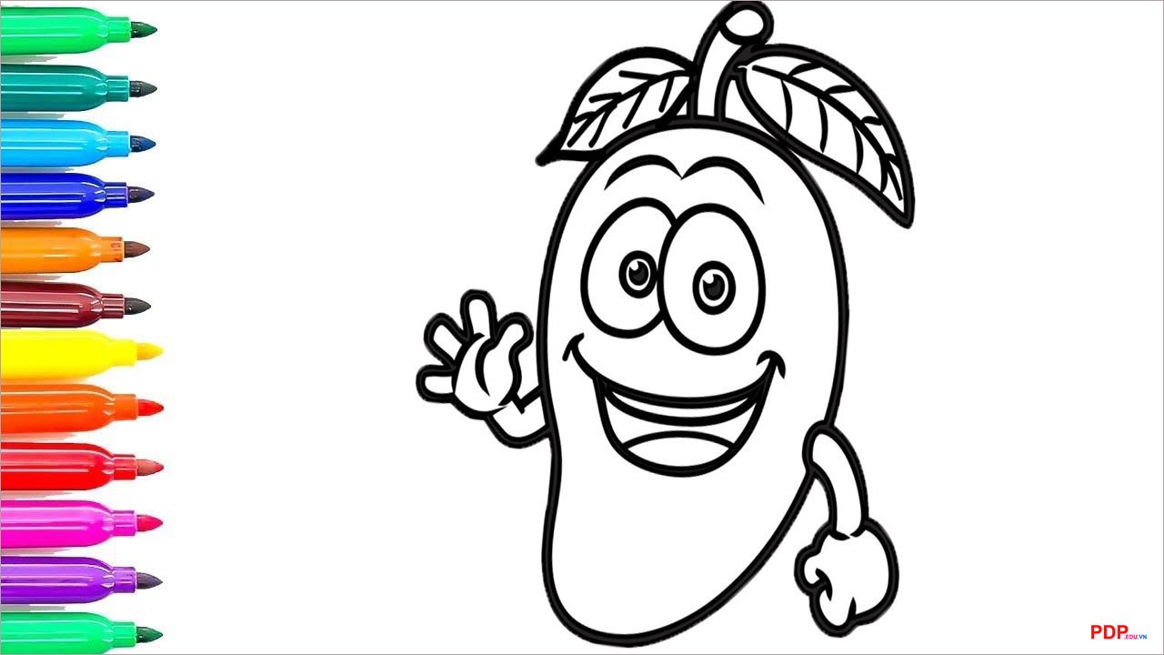 tranh to mau qua xoai dep nhat