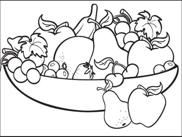 Tranh tô màu rau củ quả đẹp nhất cho bé tập tô (29)