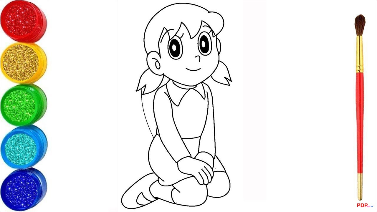 tranh to mau shizuka dep nhat