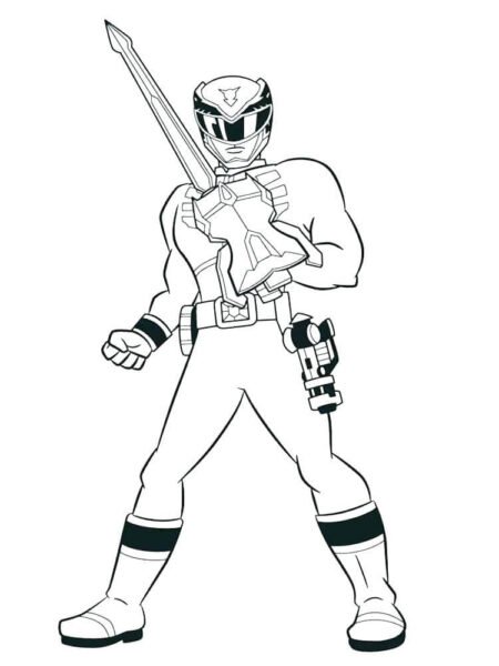 Tổng hợp các bức tranh tô màu siêu nhân Gao đẹp nh