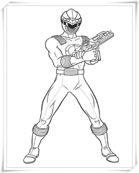 Tranh tô màu siêu nhân Gao cho bé tập tô (35)