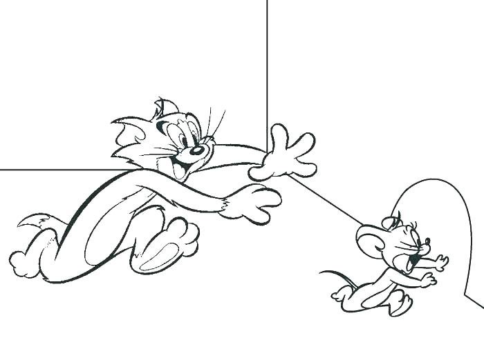 Tranh tô màu Tom and Jerry ngộ nghĩnh cho bé tập tô (24)