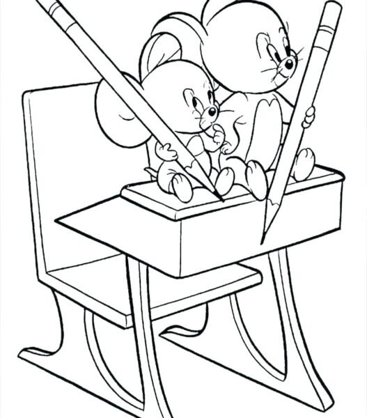 Tranh tô màu Tom and Jerry ngộ nghĩnh cho bé tập tô (27)