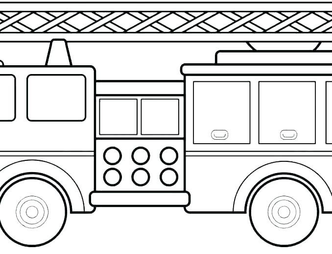 Tranh tô màu xe cứu hoả đẹp nhất cho bé tập tô (21)