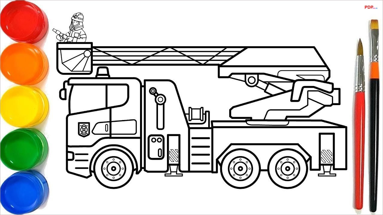 tranh to mau xe cuu hoa dep nhat