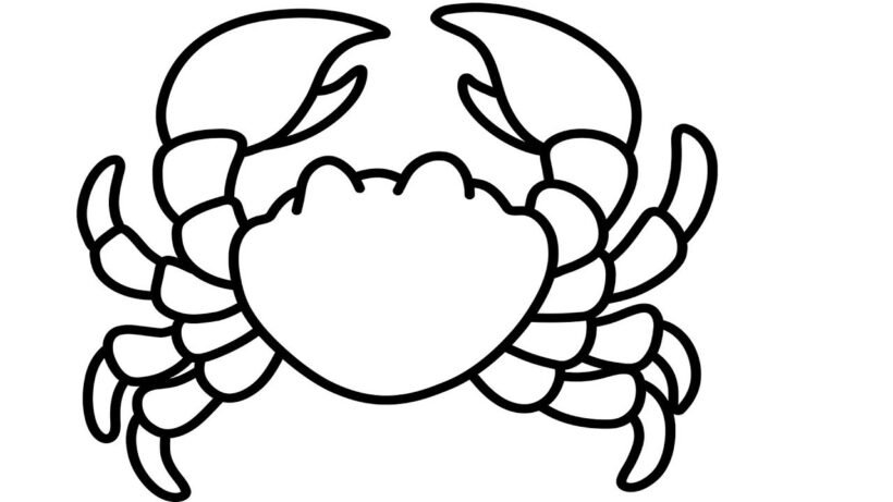 Tổng hợp các bức tranh tô màu con cua ngộ nghĩnh nh