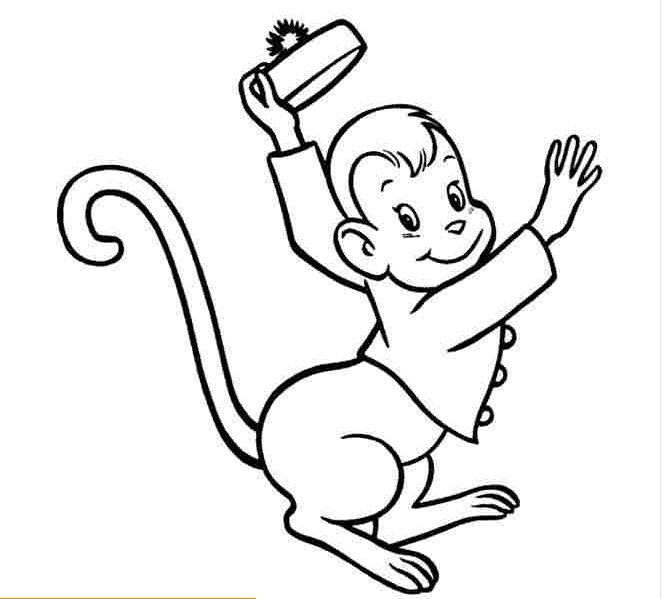 Tranh vẽ con khỉ