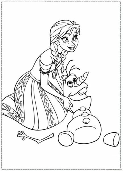 Tranh vẽ đen trắng công chúa Anna (2)