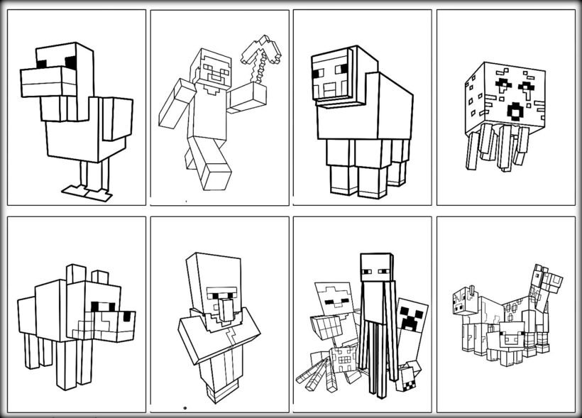 Cool Minecraft Coloring Pages Steve Archives New Minecraft Coloring