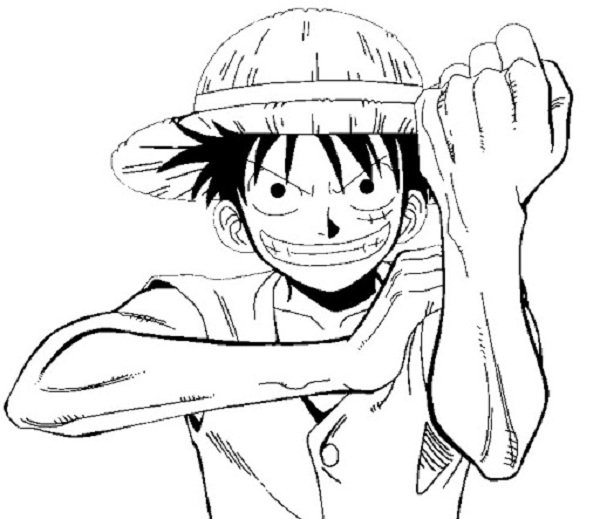Tranh vẽ đen trắng One Piece cho bé tô màu (7)