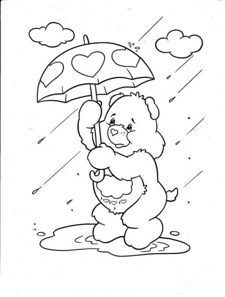 Tổng hợp các bức tranh tô màu trời mưa đẹp nhất