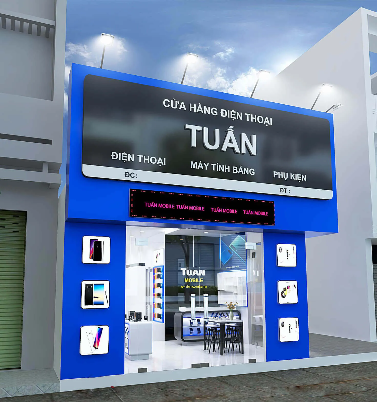 45+ Mẫu Thiết Kế Biển Quảng Cáo Đẹp Mọi Loại Hình – Từ Alu, Mica Đến LED Mẫu thiết kế bảng hiệu, biển quảng cáo Cửa Hàng Tuấn