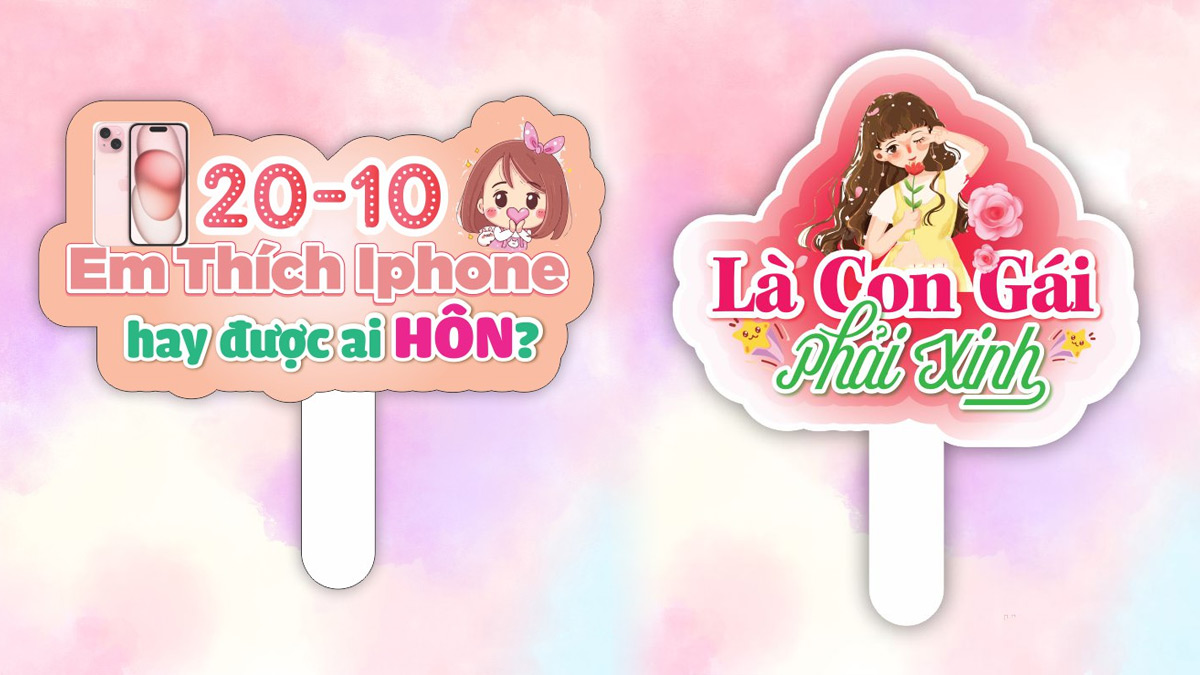 Hashtag cầm tay 20/10 hài hước Hashtag cầm tay 20/10 hài hước