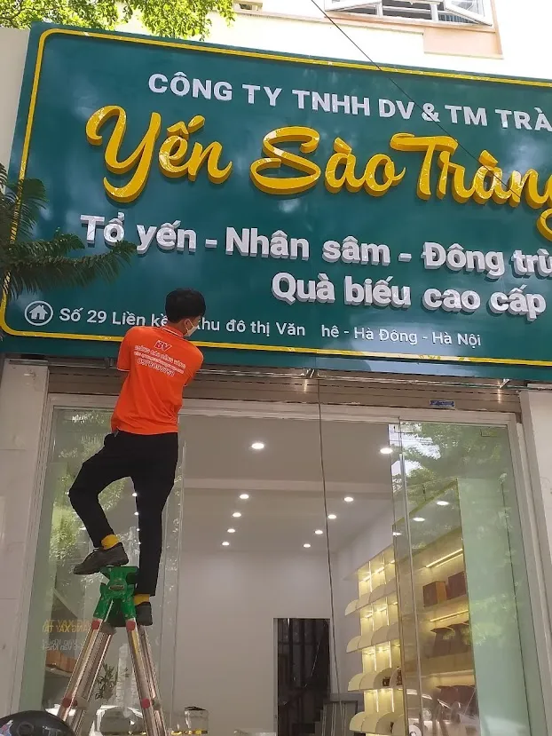 Thi công bảng hiệu Yến Sào