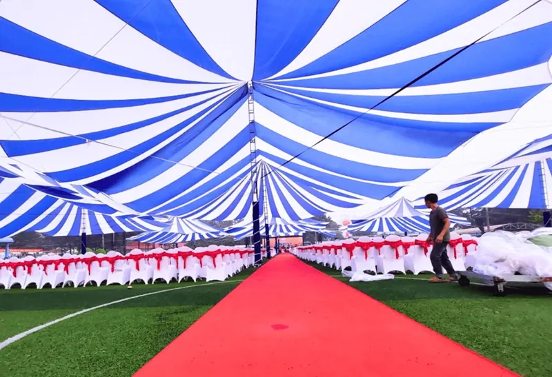 Cho thuê nhà bạt Toàn cảnh nhà bạt không gian lớn