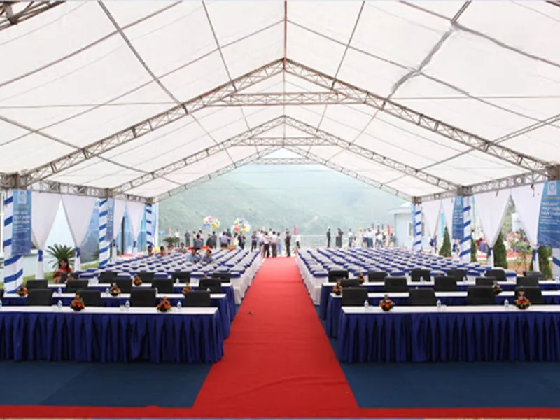 Cho thuê nhà bạt Quy trình thi công – lắp đặt