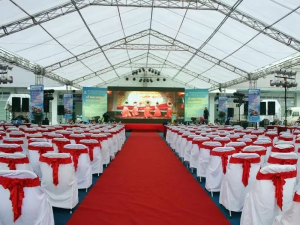 Cho thuê nhà bạt Hình ảnh thực tế dự án của In Nhanh Pro