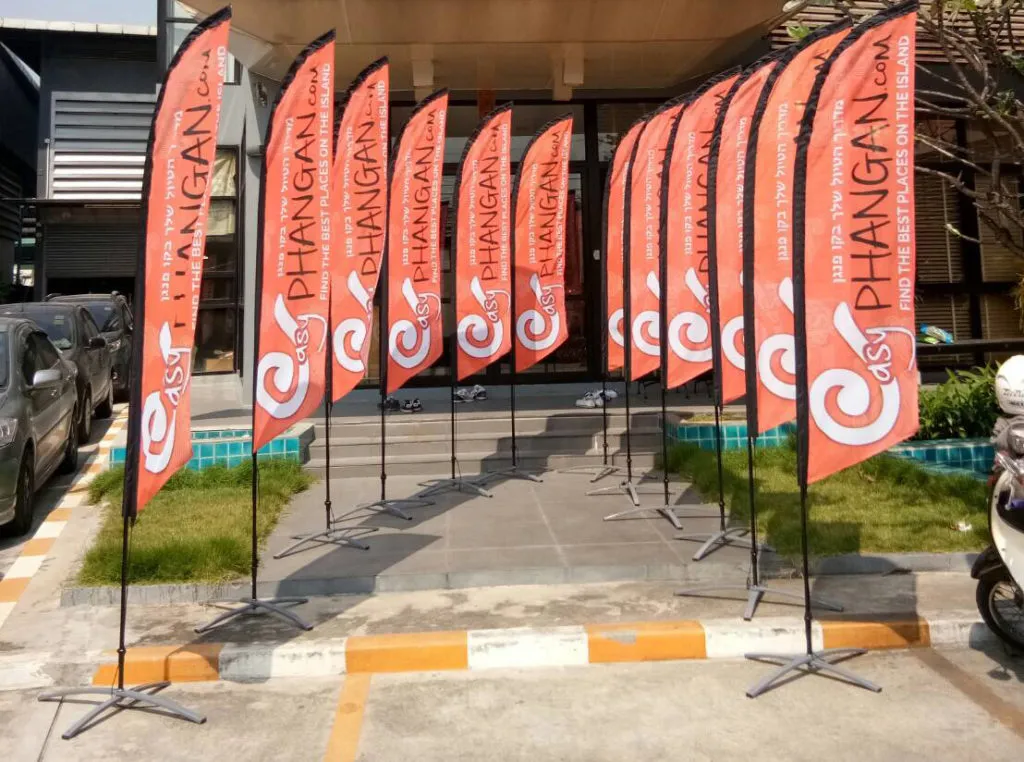 In Cờ Phướn Feather Flag / Teardrop Flag