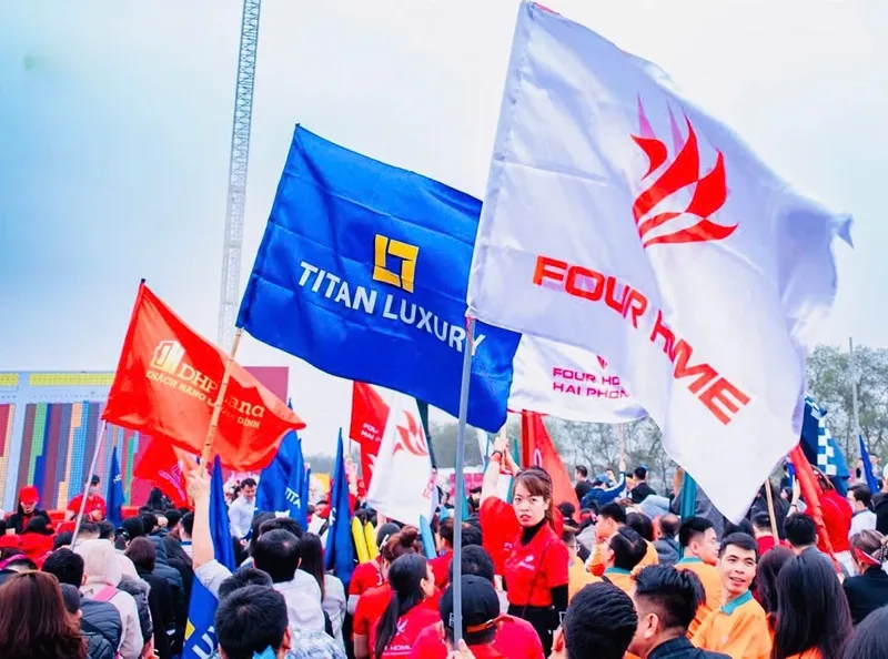 In Cờ Vải Vải Dù